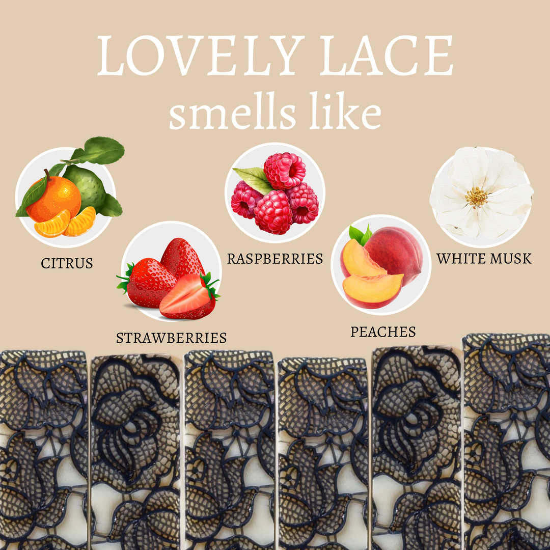 Lovely Lace Vegan Handmade Soap Bar (4oz)