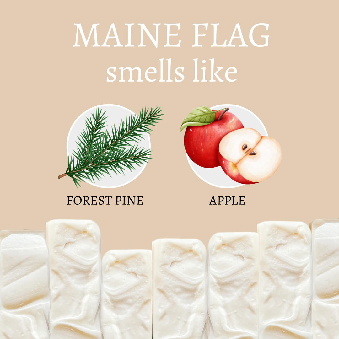 Maine Flag Handmade Soap Bar (4oz)