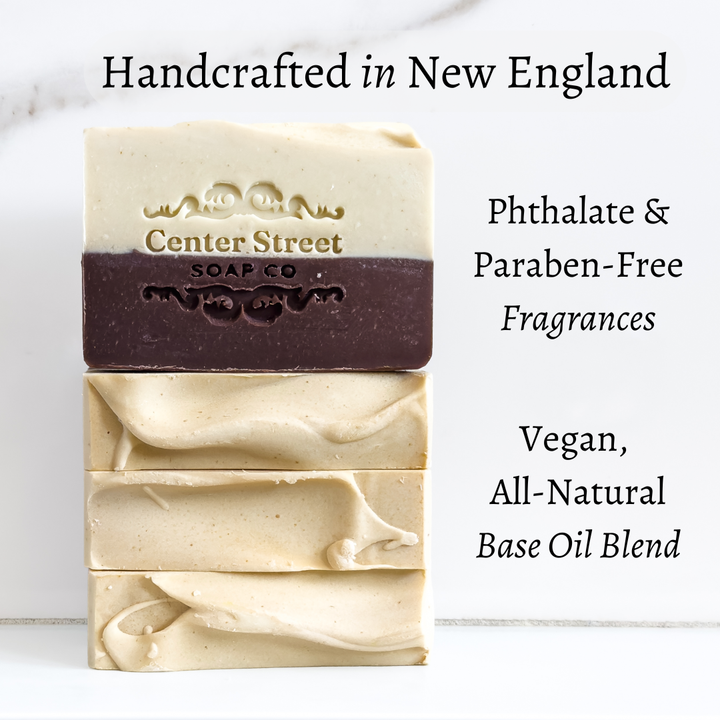 Oatmeal, Milk &amp; Honey Handmade Soap Bar by Center Street Soap Co. Handmade in New England