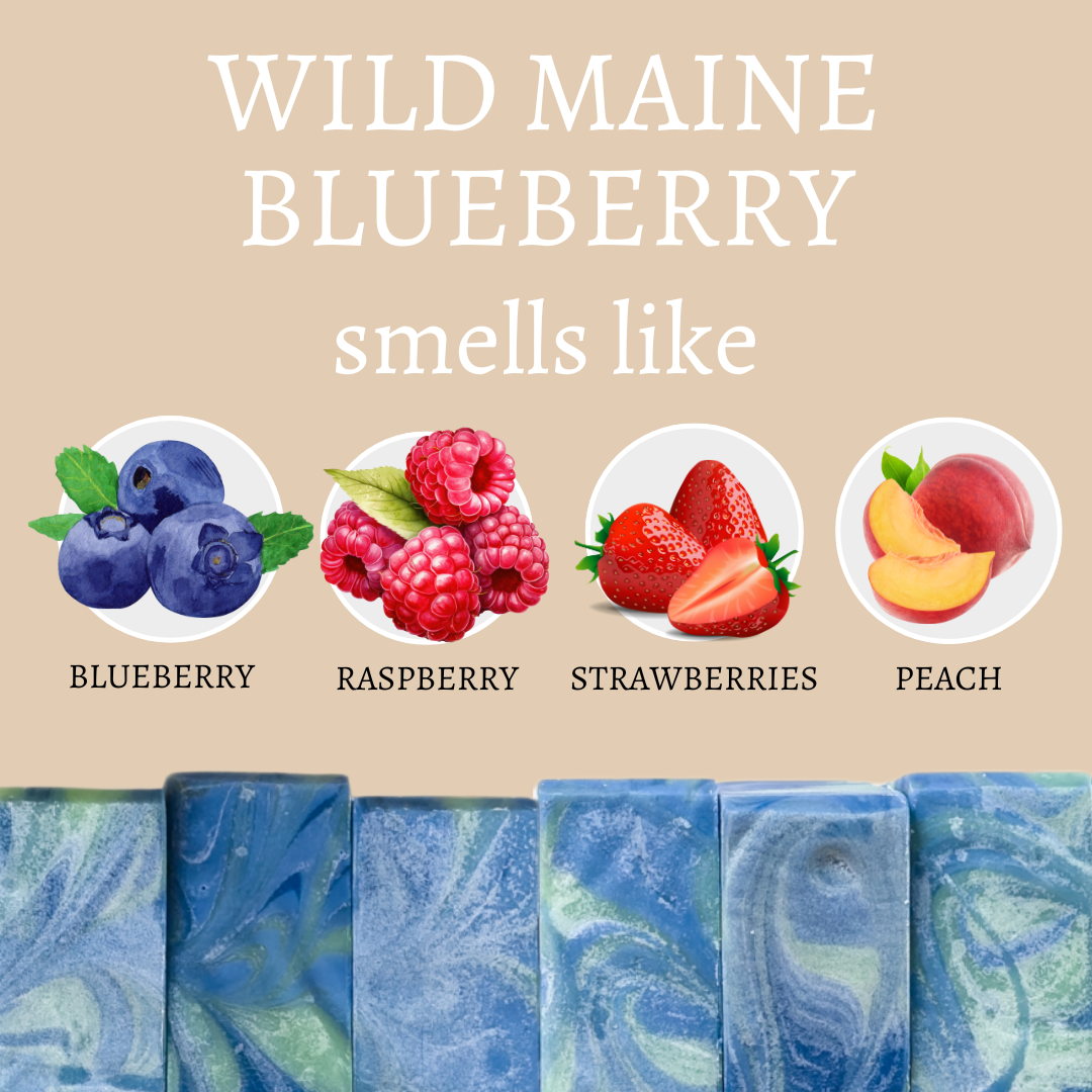 Wild Maine Blueberry Handmade Soap Bar (4oz)