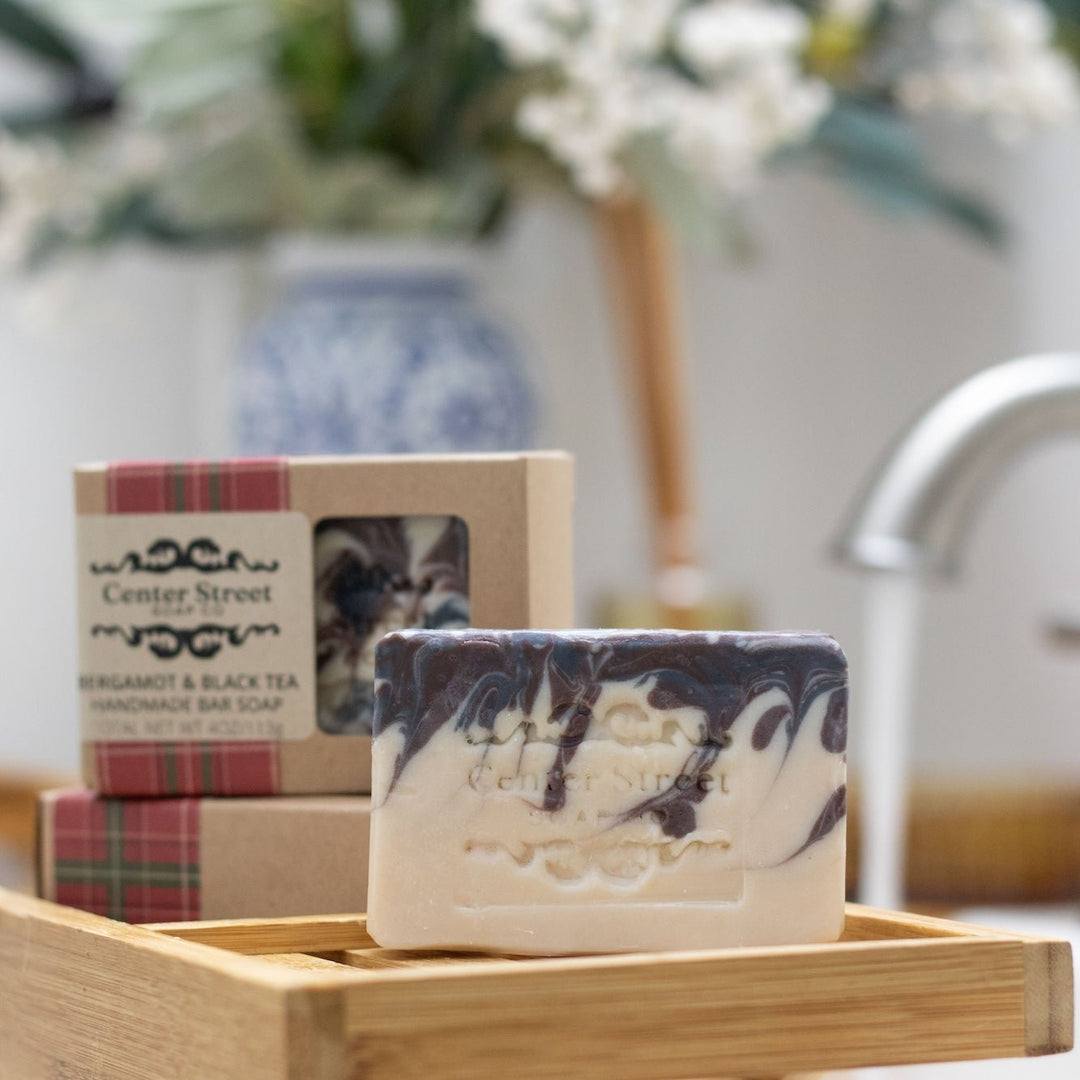 Bergamot and Black Tea Handmade Soap Bar (4oz)