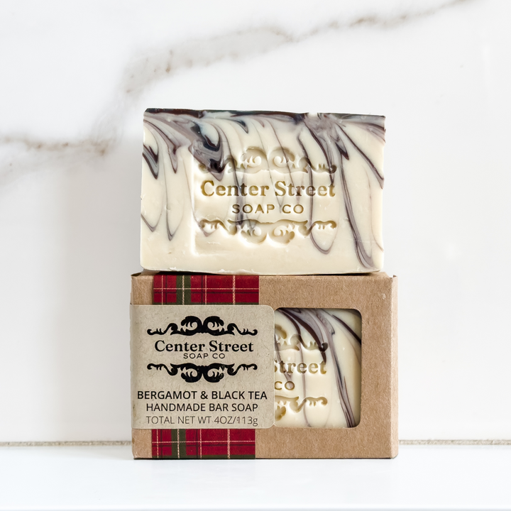 Bergamot and Black Tea Handmade Soap Bar (4oz)