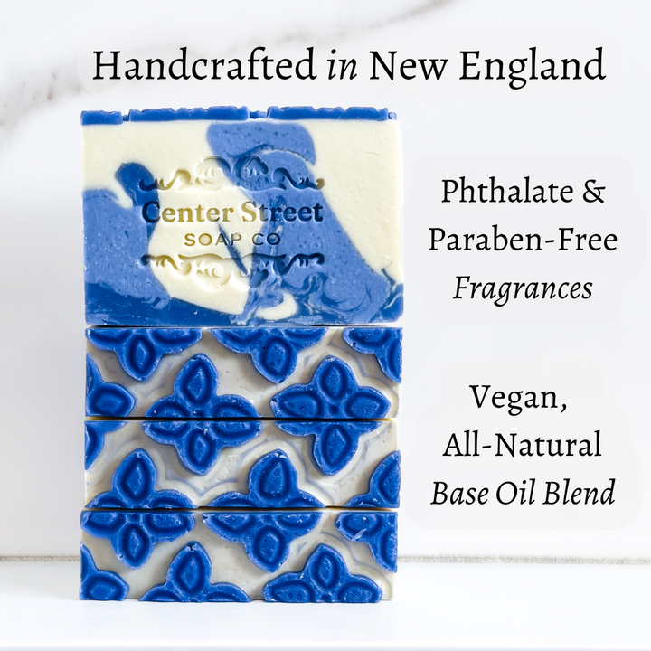 Hydrangea Heaven Handmade Soap Bar by Center Street Soap Co. Handcrafted in New England