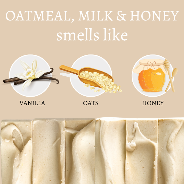 What Oatmeal, Milk &amp; Honey Handmade Soap Bar Smells Like by Center Street Soap Co.