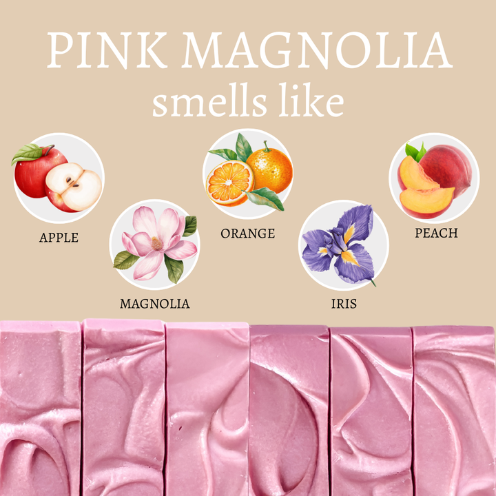 Pink Magnolia Handmade Soap Bar (4oz)