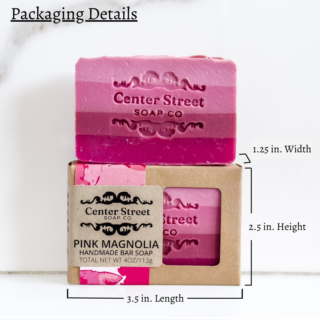 Pink Magnolia Handmade Soap Bar (4oz)