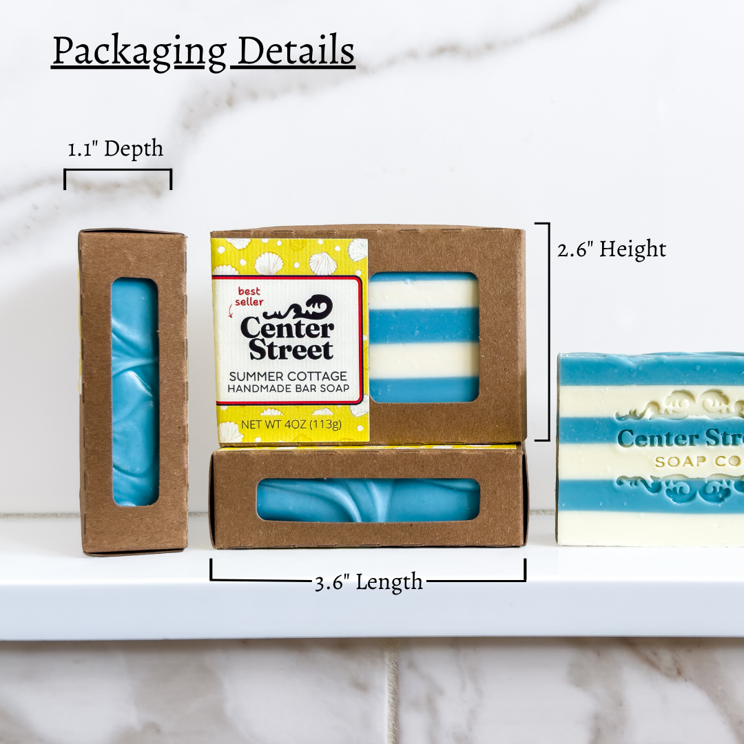 Boxed Summer Cottage Handmade Soap Bar by Center Street Soap Co.