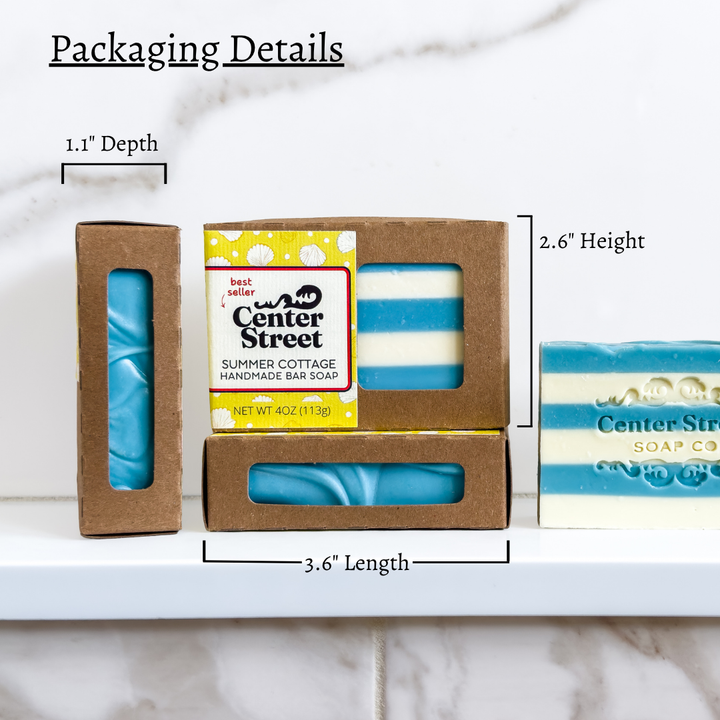 Boxed Summer Cottage Handmade Soap Bar by Center Street Soap Co.
